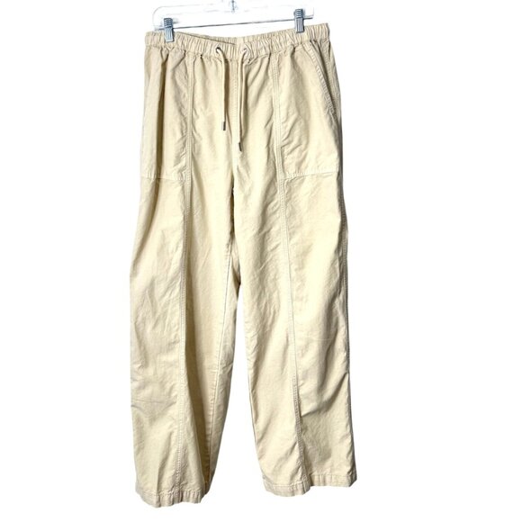 TALENTLESS Pants - Talentless Womens Size XL Paneled Pant Relaxed Pull-On Drawstring Waist Beige